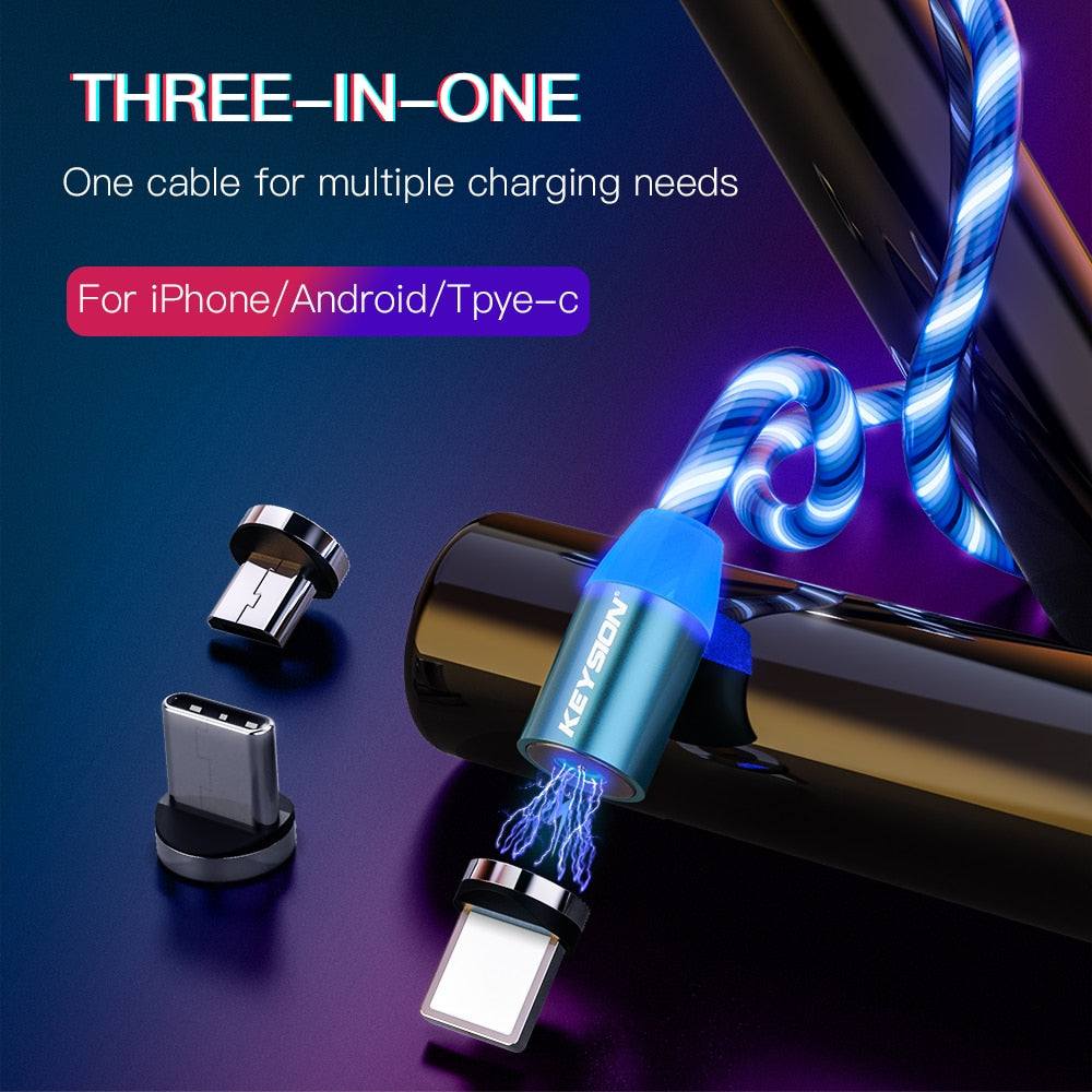 KEYSION Magnetic Cable Flowing Light LED Micro USB Cable - Premium Chargers & Powerbanks from Keysion - Just $13.00! Shop now at Dressmycell.com KEYSION Magnetic Cable Flowing Light LED Micro USB Cable - Premium Chargers & Powerbanks from Keysion - Just $13.00! Shop now at Dressmycell.com